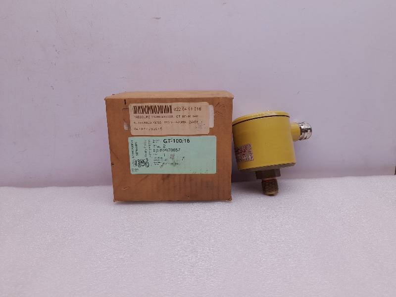 Kongsberg GT-100/16  Pressure Transmitter  4-20ma, 2wire  16bar 