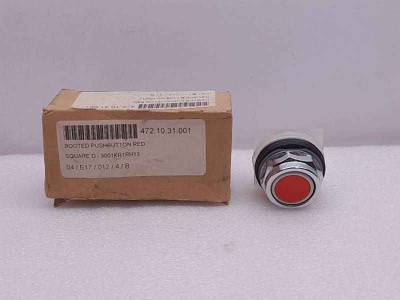 Square D 9001KR1RH13  BOOTED PUSHBUTTON RED
