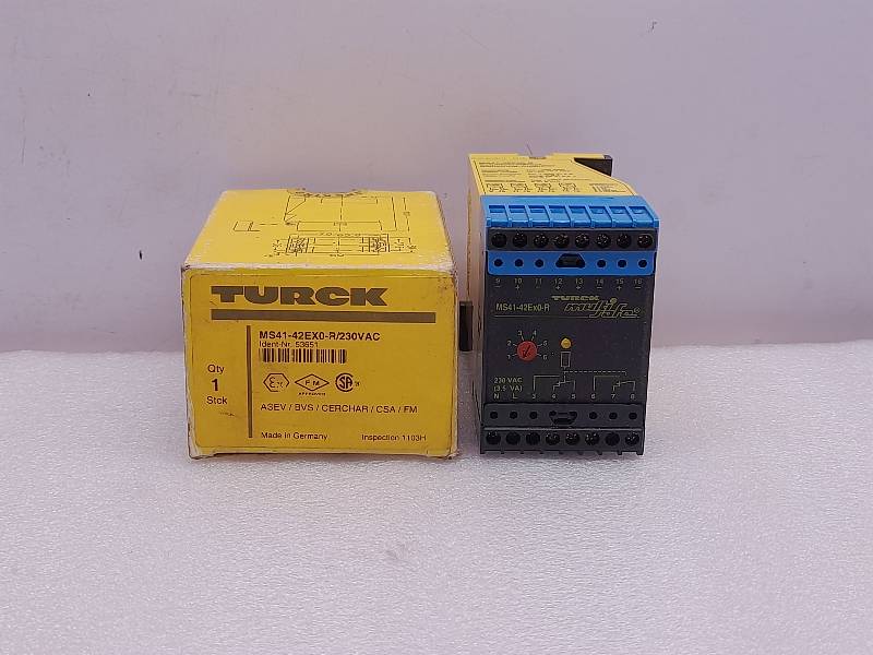 TURCK MS41-42EX0R Multi Safe Logic Amplifiier relay  230VAC 3.5VA 
