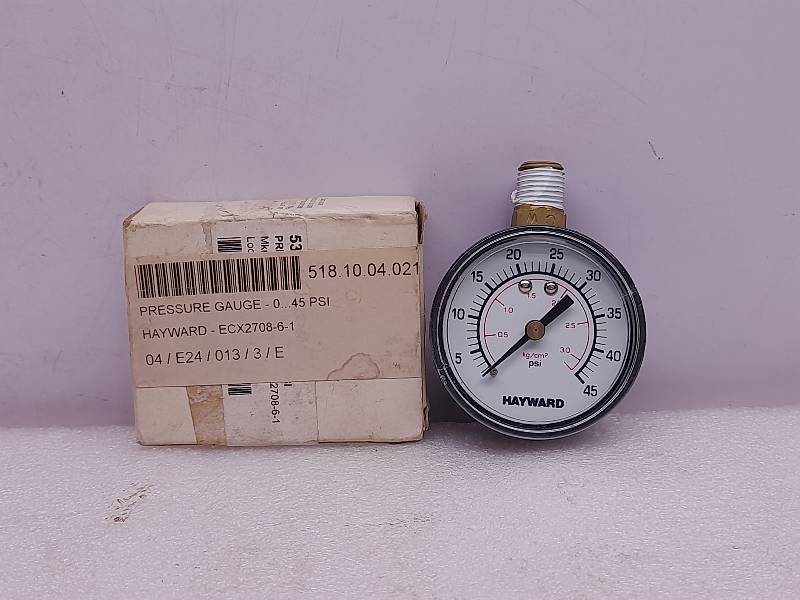 HAYWARD ECX2708-6-1  PRESSURE GAUGE  0…45PSI 