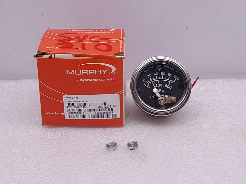 Murphy 05703115  Pressure Gauge 20P-100