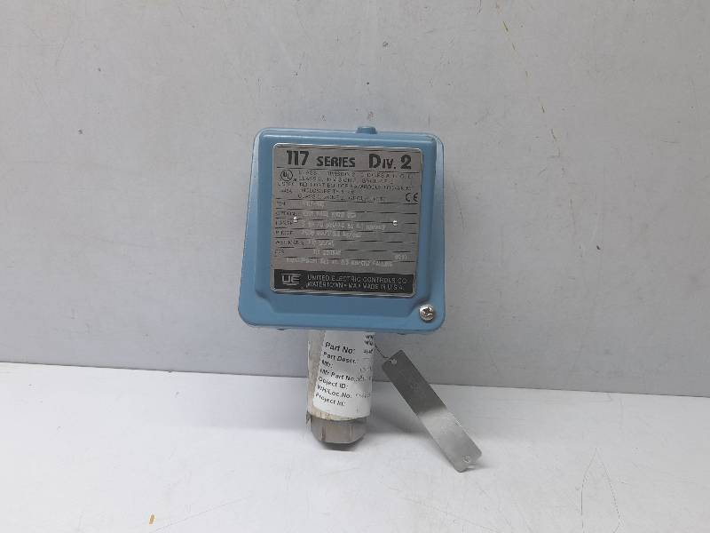 United Electric H117-190 Pressure Switch / H117190