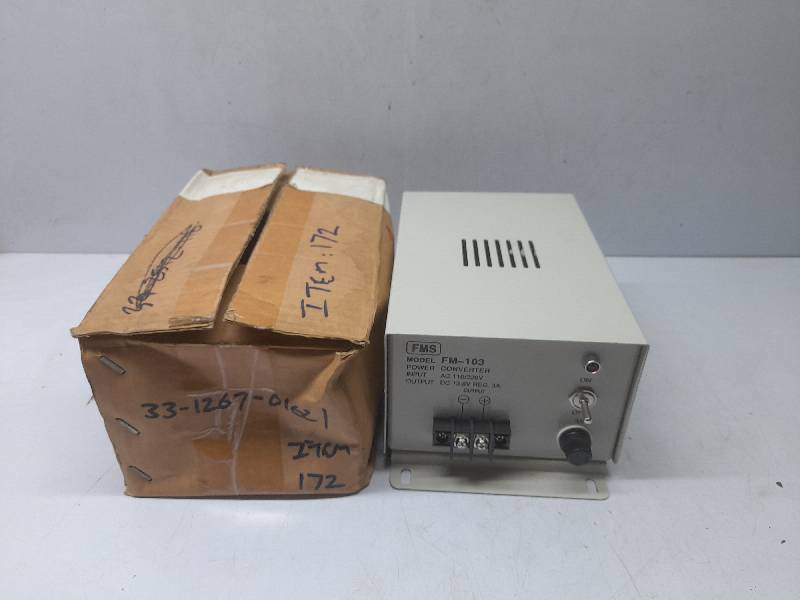 FMS FM-103 Power Converter / Input AC 110/220V / Output DC 13.8V
