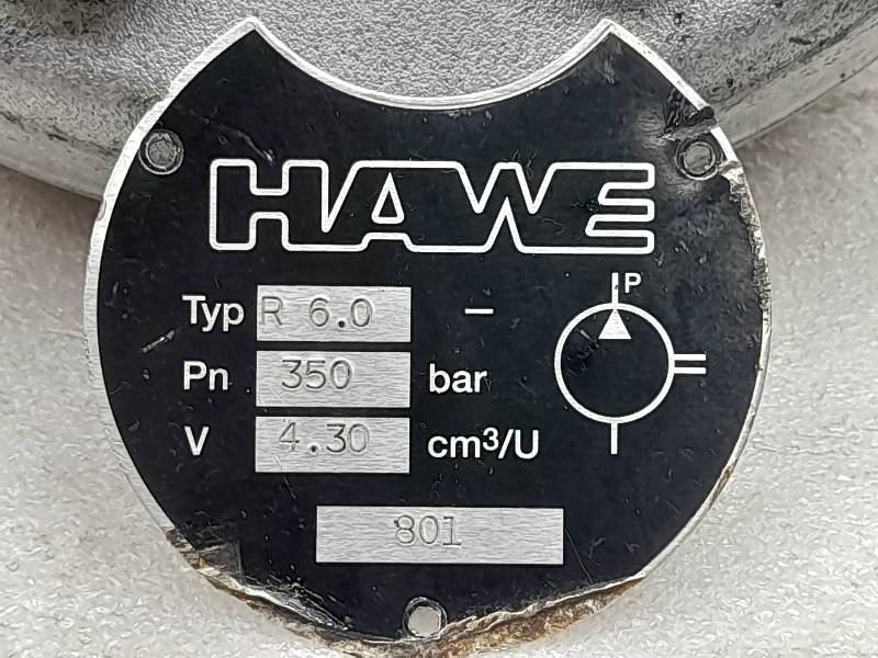 HAWE TYP R 6.0  Piston Pump SR NO: 801
