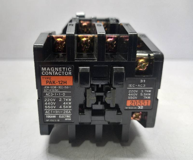 Togami PAK-12H  Magnetic Contactor 100V 50Hz  100-110V 60Hz