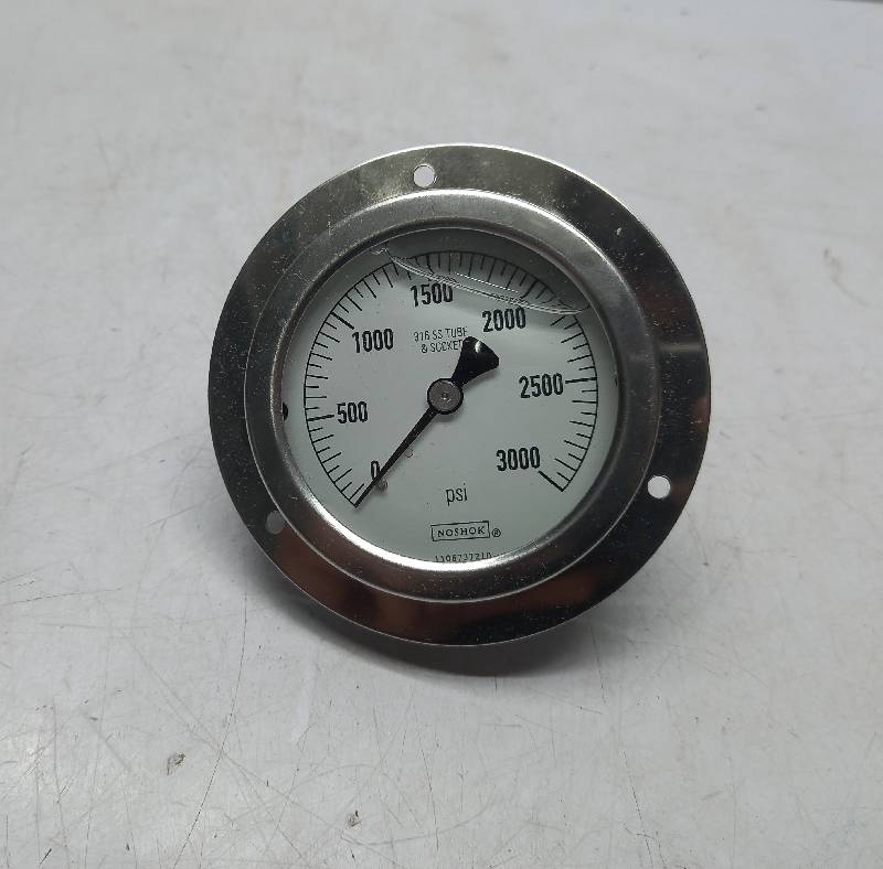 Noshok 25-510-3000-psi  Pressure Gauges  With 2.5” Stainless Steel