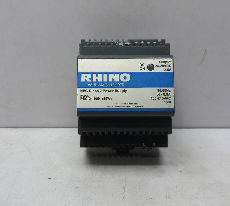 Rhino PSC-24-060  Power Supply 24-28VDC  2.5A