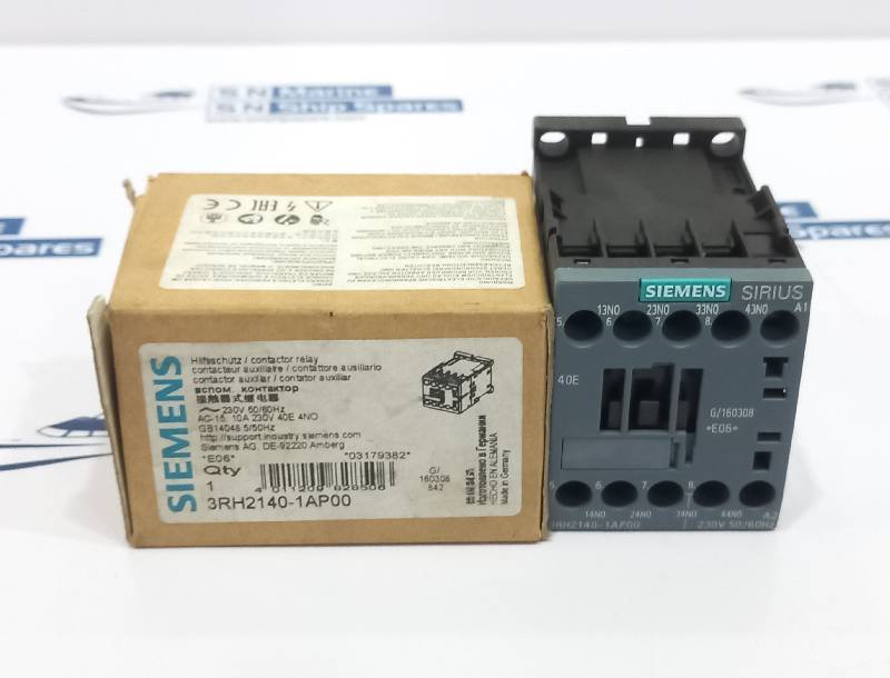 Siemens 3RH2140-1AP00 Contactor Relay 230V 50/60Hz AC-15 10A 230V