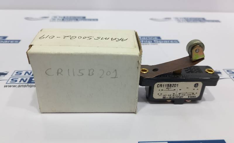 General Electric CR115B201 Limit Switch 600Volts 1NO.-1N.C With Roller Lever