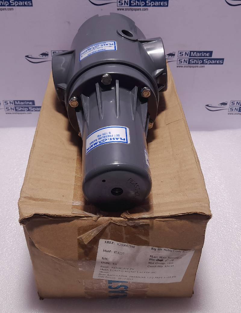 Plast-O-Matic PRHM150V-PV Pressure Regulator 1-½ FNPT 5-125 PSI