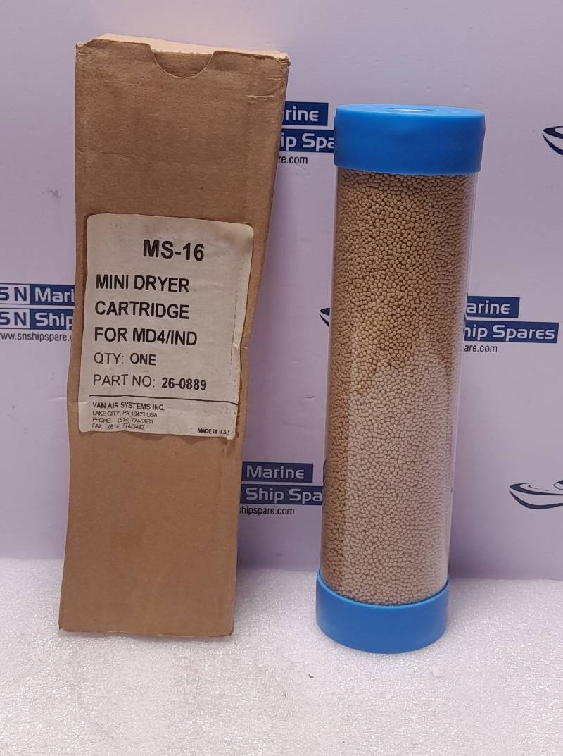 Van Air System MS-16 Mini Dryer Cartridge 26-0889 For MD4/IND