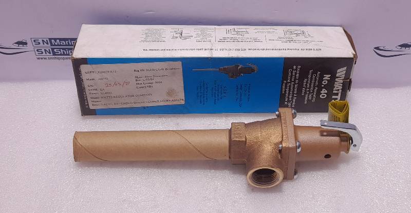 Watts ¾ LI.40XL-075210 Automatic Reseating T& P Relief Valve M15 Size 3/4In