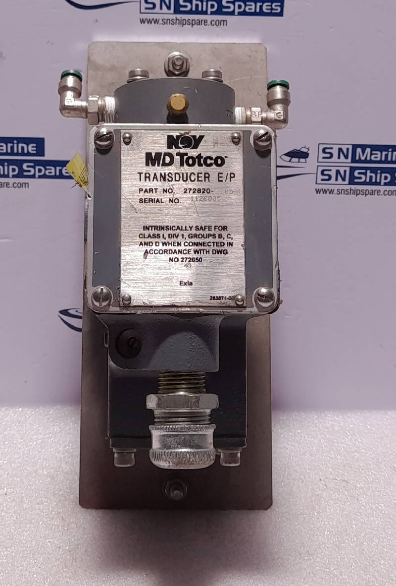 Siemens 77-3AF NOV MD Totco 272820-105 Transducer E/P In 4-20mA Out 0-4 PSIG