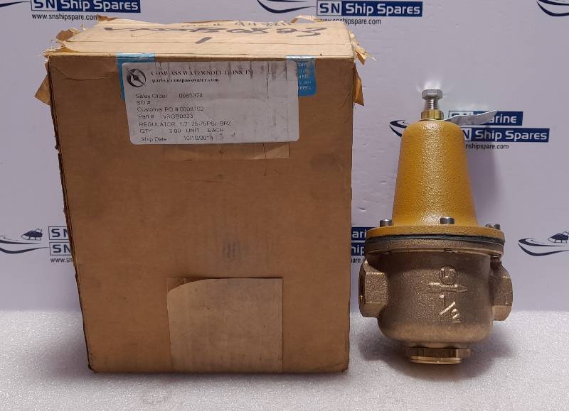 Watts LF 223 Pressure Reducing Valve Model B Size ½ Set 50 PSI Range 25-75 PSI Max 300 PSI 160?F