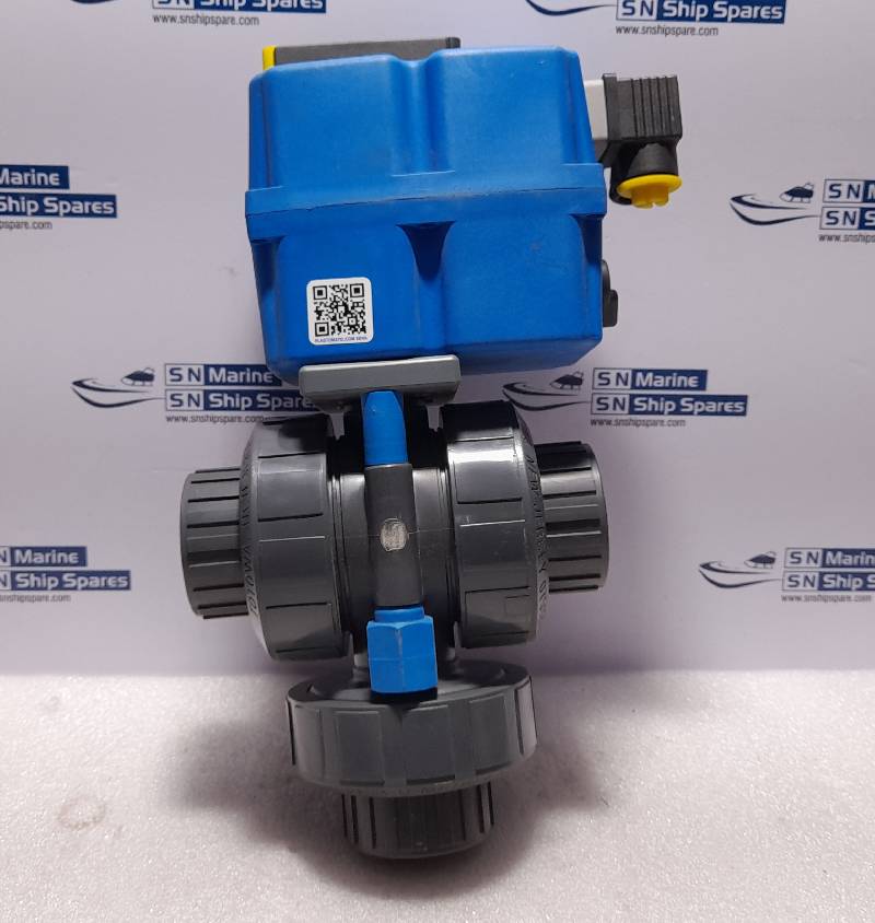 Plast-O-Matic TEBVA51150VS-PV-A Electric Actuated Valve True Blue 7757 Electrical Actuator