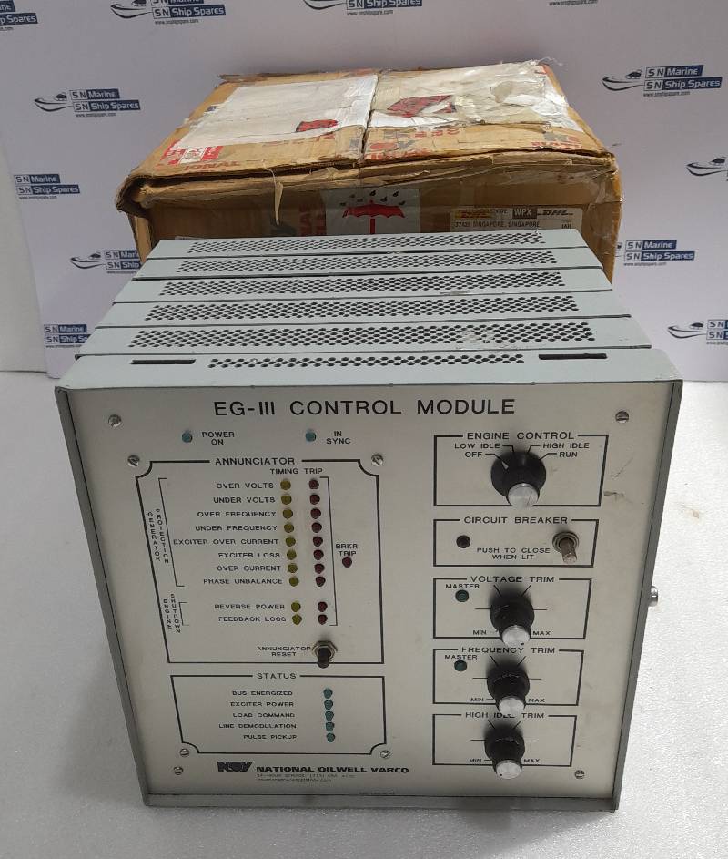 National Oilwell Varco EG-III Control Module 10506109-001 Engine Generator Control Module