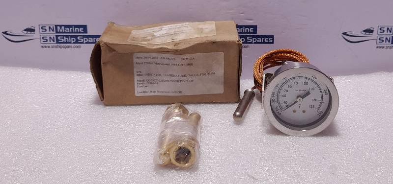 Quincy 128664-3 Thermo Assembly Gauge 20-125?C 60-260?F Quincy 128664