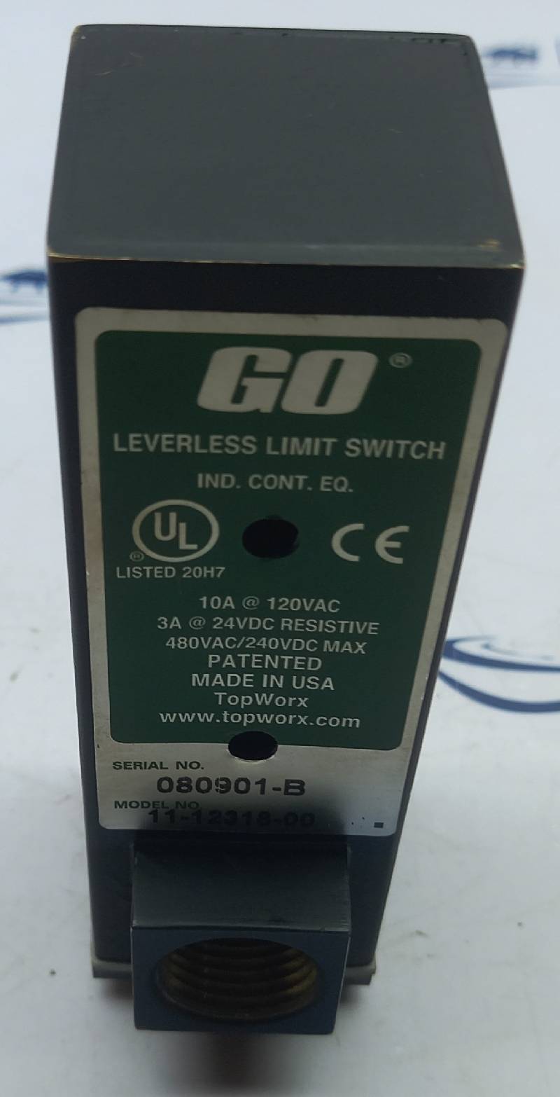 Topworx 11-12318-00 Leverless Limit Switch 120Vac 10A 24Vdc 3A