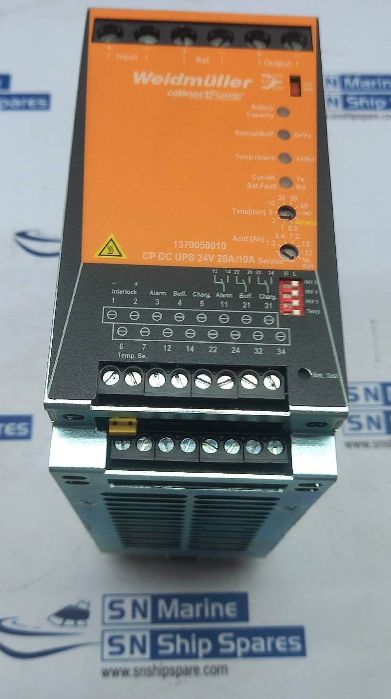 Weidmuller 1370050010 DC Uninterrupted Power Supply UPS 24Vdc 360W 20A/10A