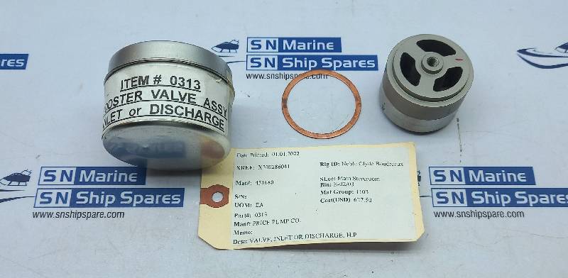 Price Pump 0313 Inlet Or Discharge Valve H.P 4PCs In Lot