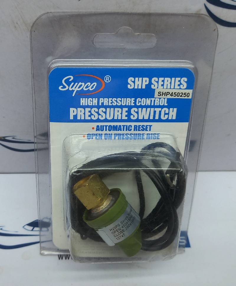 Supco SHP450250 High Pressure Control Switch 24V 120V 240Vac 50/60Hz