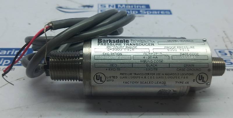 Barksdale 425X-13 Pressure Transducer 0-3000Psi 2-30Vdc NOV 4520255