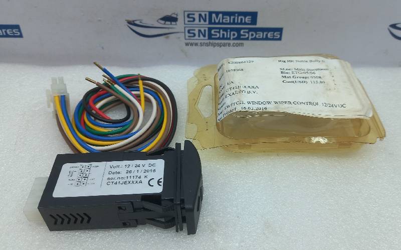 Exalto B.V.CT41JE Window Wiper Control Switch 12/24Vdc