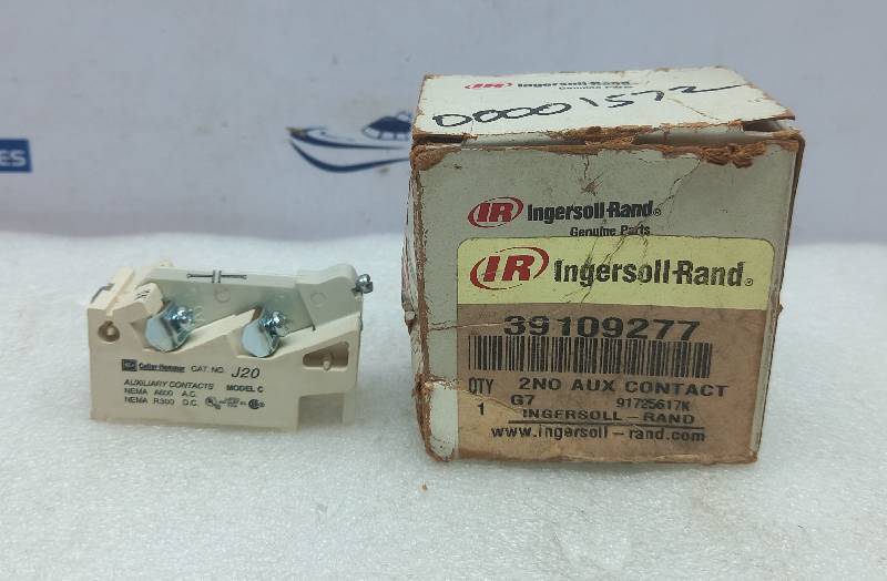 Ingersoll Rand 39109277 Interlock 2.NO Cutler Hammer Model C CAT NO J20