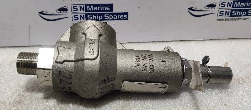 Taylor Valve T-8250-1 Relief Valve ¾ Size 126-190 Range 150Psig