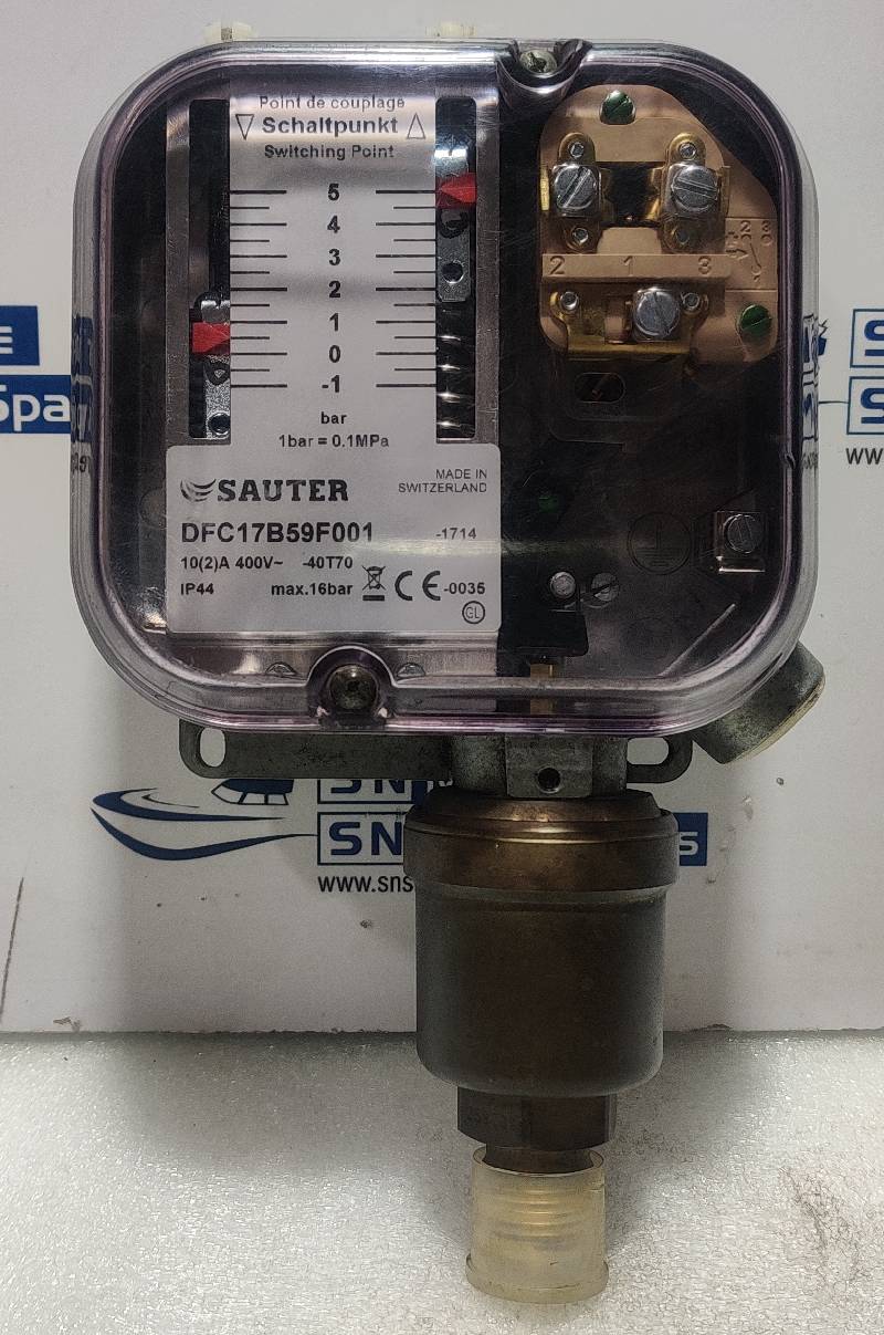 Sauter DFC17B59F001 Pressure Switch 10(2)A 400V max.16bar