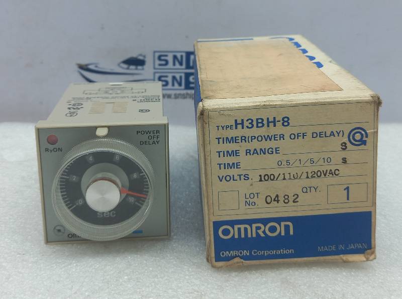 Omron H3BH-8 Timer (Power Off Delay) 0.5/1/5/10 s