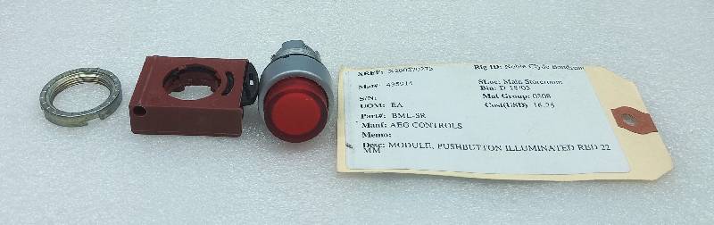 AEG Control BML-SR Illuminated Red 22 Pushbutton Module