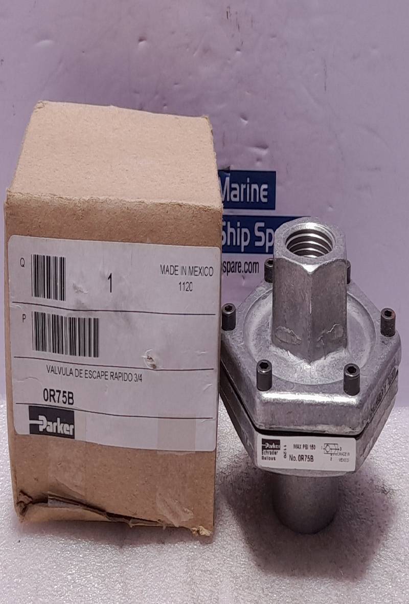 Parker Schrader Bellows 0R75B Quick Exhaust Valve Max PSI 150