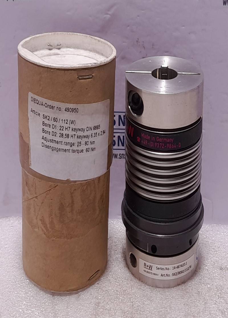 R+W SK2/0060/112/W Oil States 8022332001 Torque Limiter For Mooring Winch 