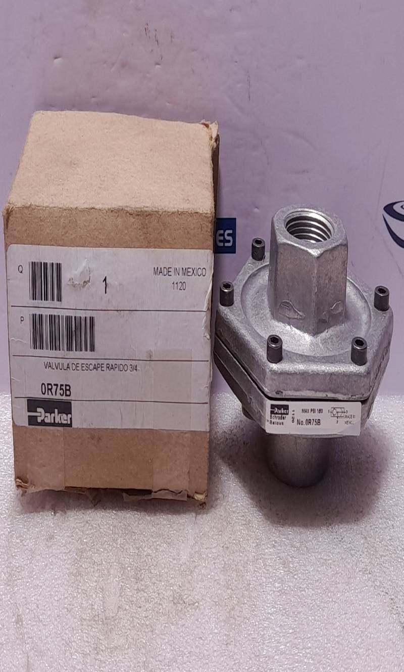 Parker Schrader Bellows 0R75B Quick Exhaust Valve Max PSI 150