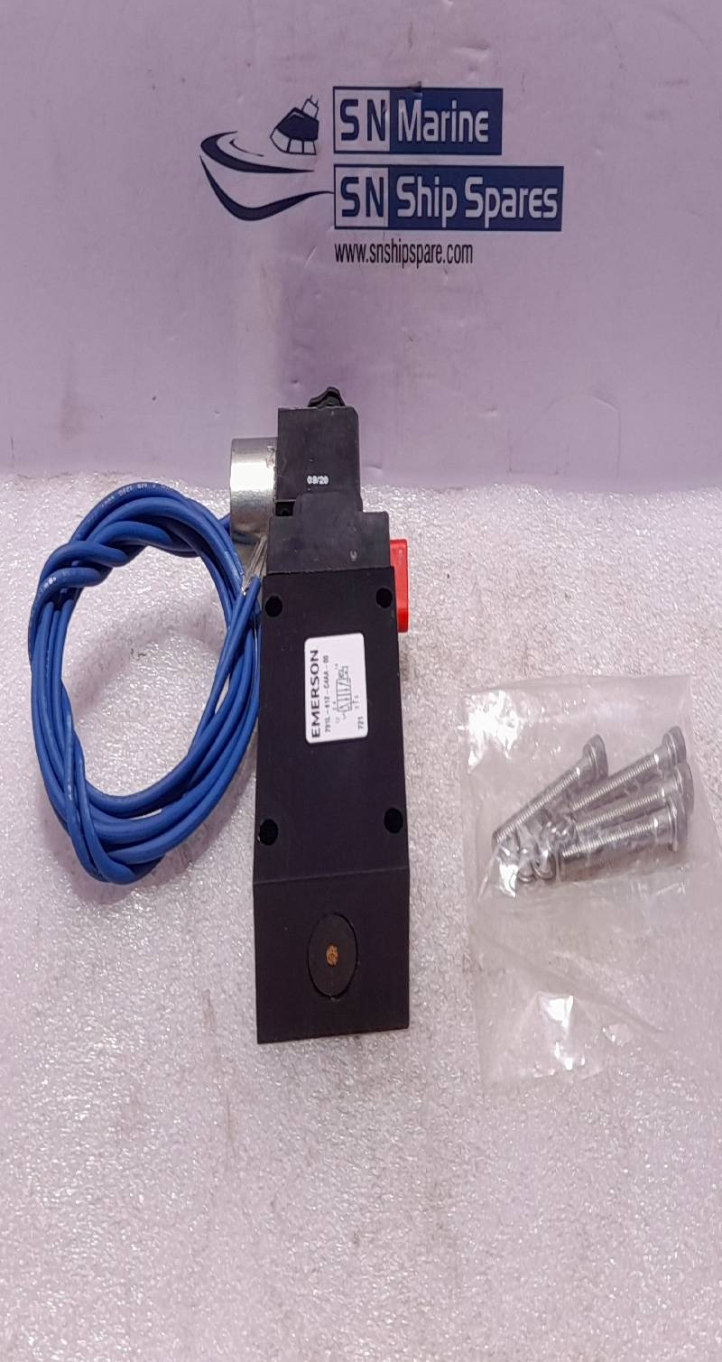 Emerson 791L-412-C4AA-00 Solenoid Valve 7019-9AAC 120V 5060Hz 60VDC 8.5VA