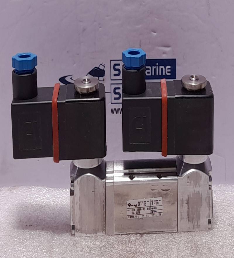 Versa KXX-4334-HC-XISX6-D024 4-Way Valve Alum 24VDC 1.6W PSIG 25-115 Min-Max