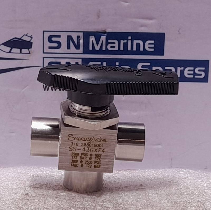 Swagelok SS-43GXF4 Ball Valve NOV 1112704 2500 PSIG @ 100F 172 Bar @ 37C