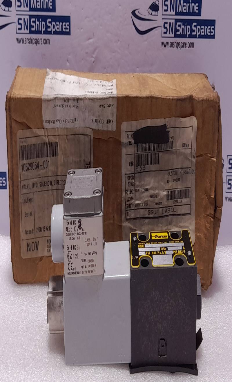 Parker D1VW020BVJET Directional Control Valve 24VDC 0.54A F2C45014 Coil D14-663F-8