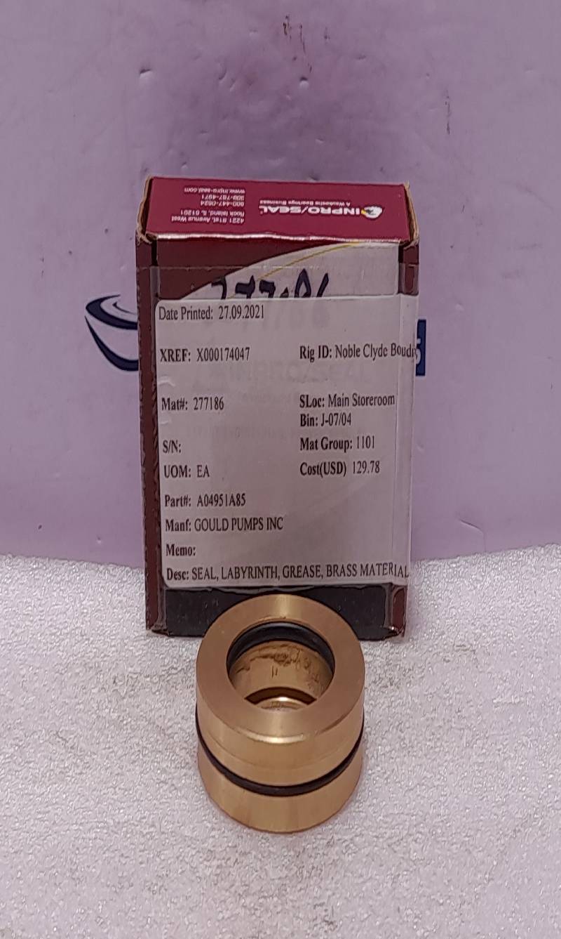 Inpro Seal Bearing Isolator 1718-A-21821-5 Goulds Pumps A04951A85 Seal
