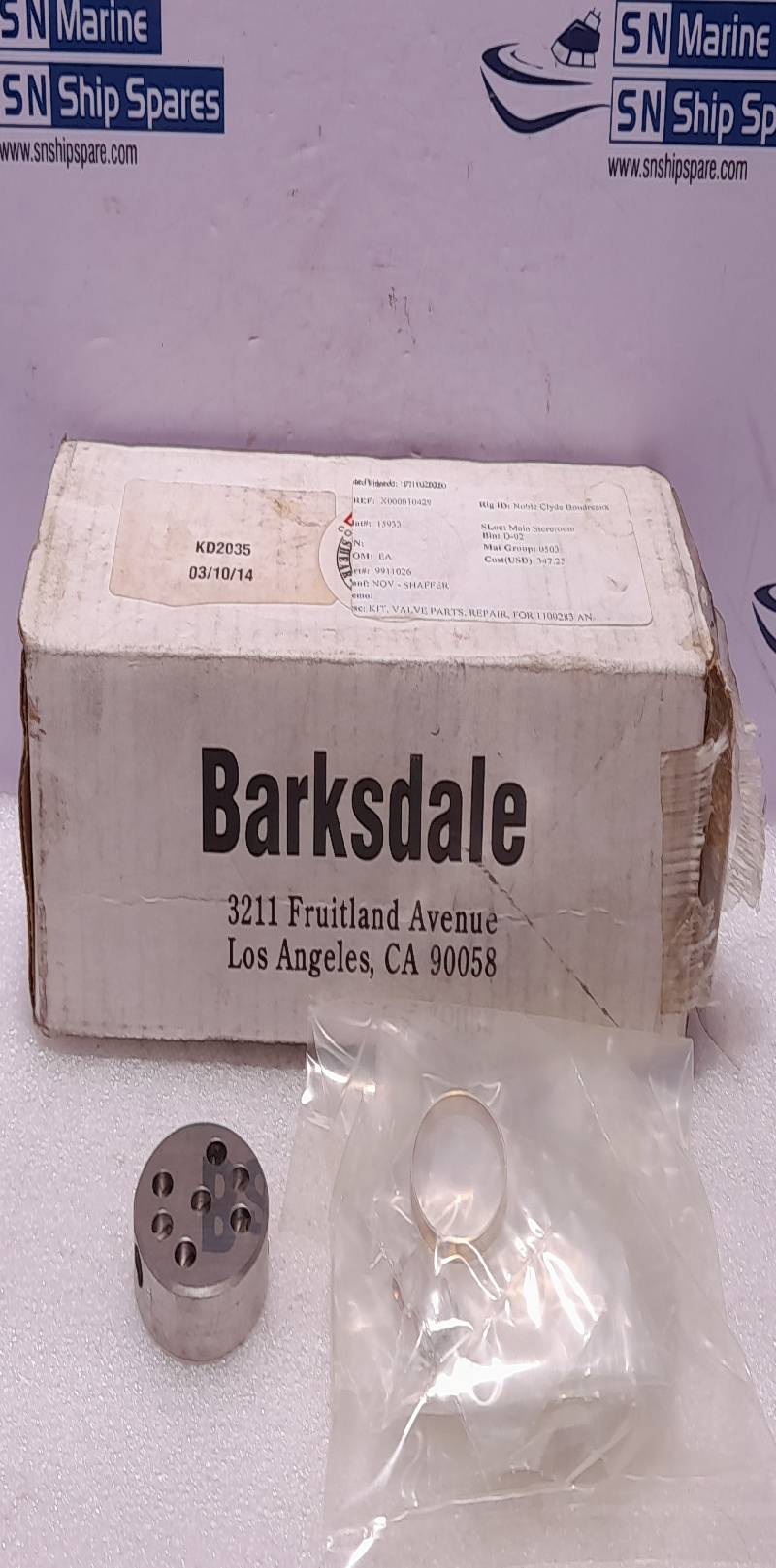 Barksdale KD2035 Repair Kit NOV Shaffer 9911026 Valve Parts Repair Kit