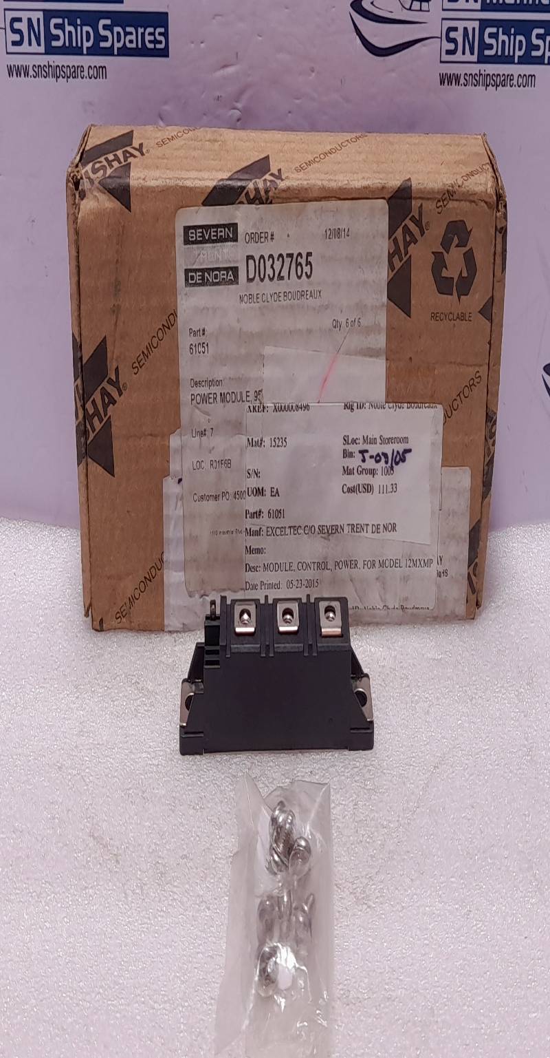 Vishay V VSKH105/06 Power Module 95A 600V Exceltec Severn Trent 61051