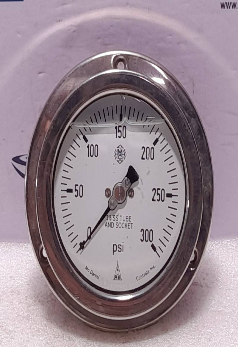 McDaniel 0-300 PSI Pressure Gauge NOV 4005068 4In