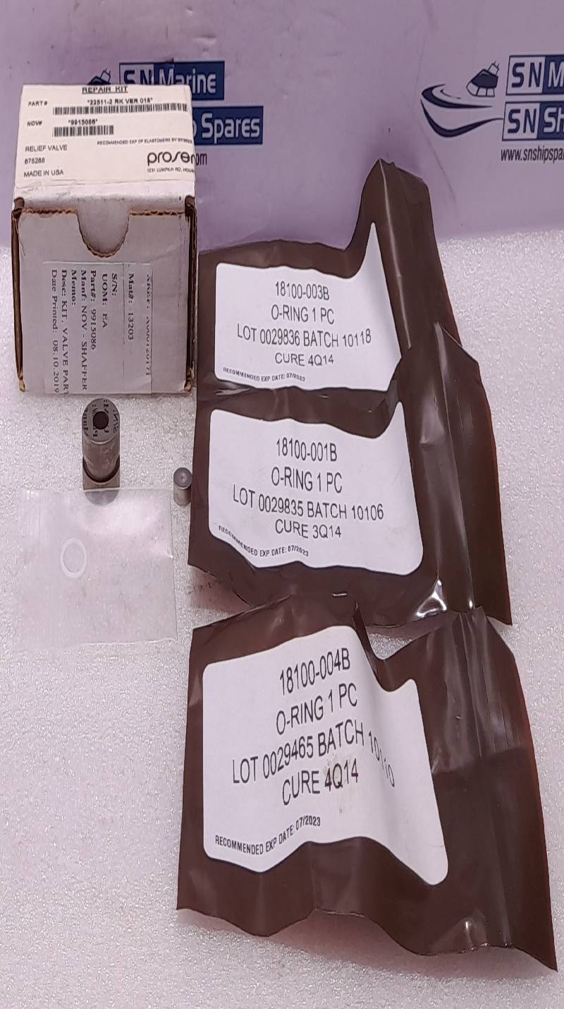 Proserv 22511-2 RK Ver 018 Repair Kit Relief Valve NOV Shaffer 9915086