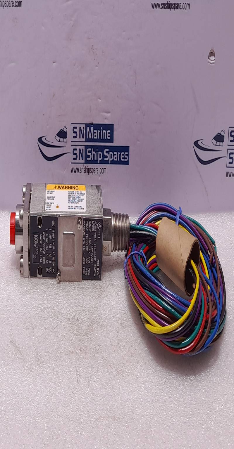 ITT Neo Dyn 132P47CC6HR Adjustable Pressure Switch Range 1500 To 2300 PSIG