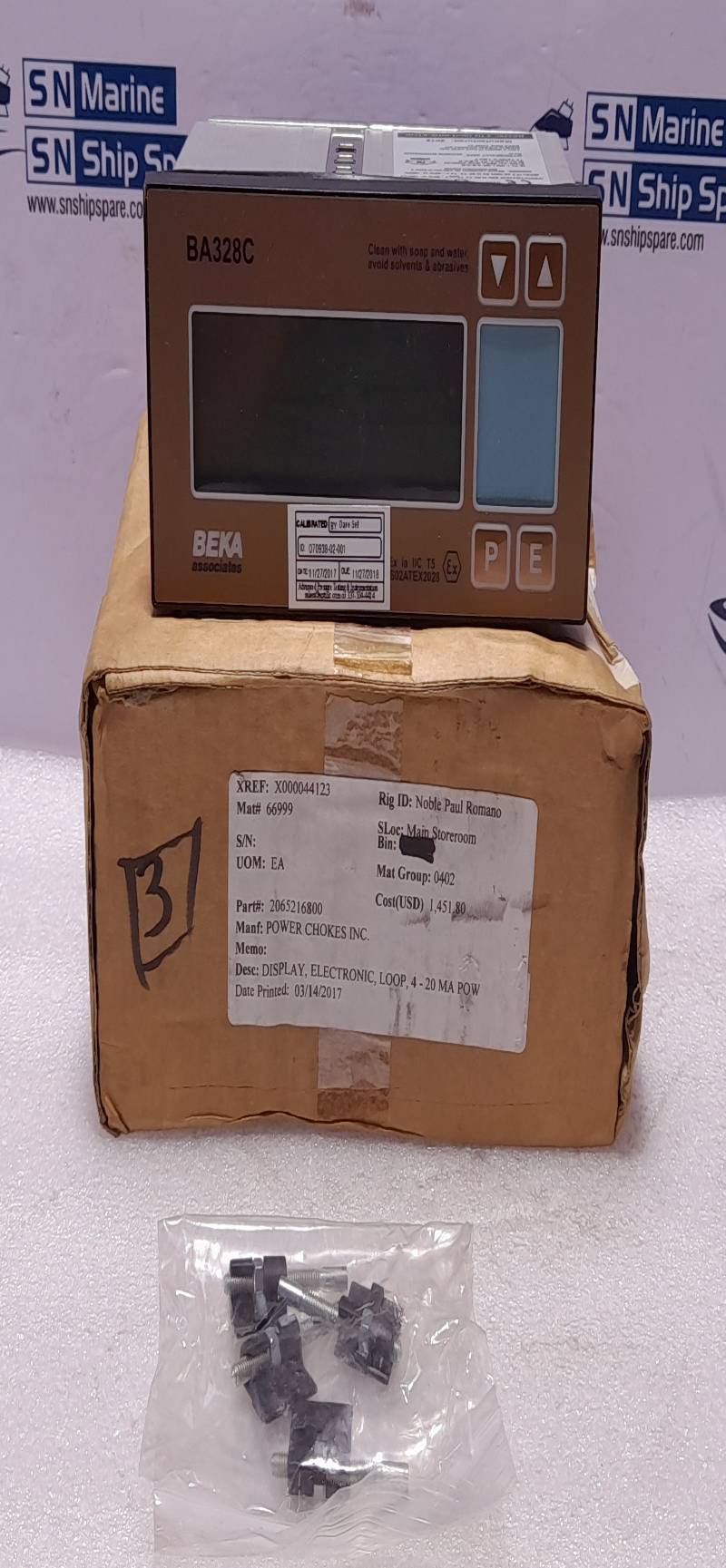 Beka BA328C-ALM BA328C 4 ½ Digit Indicator Power Chokes 2065216800