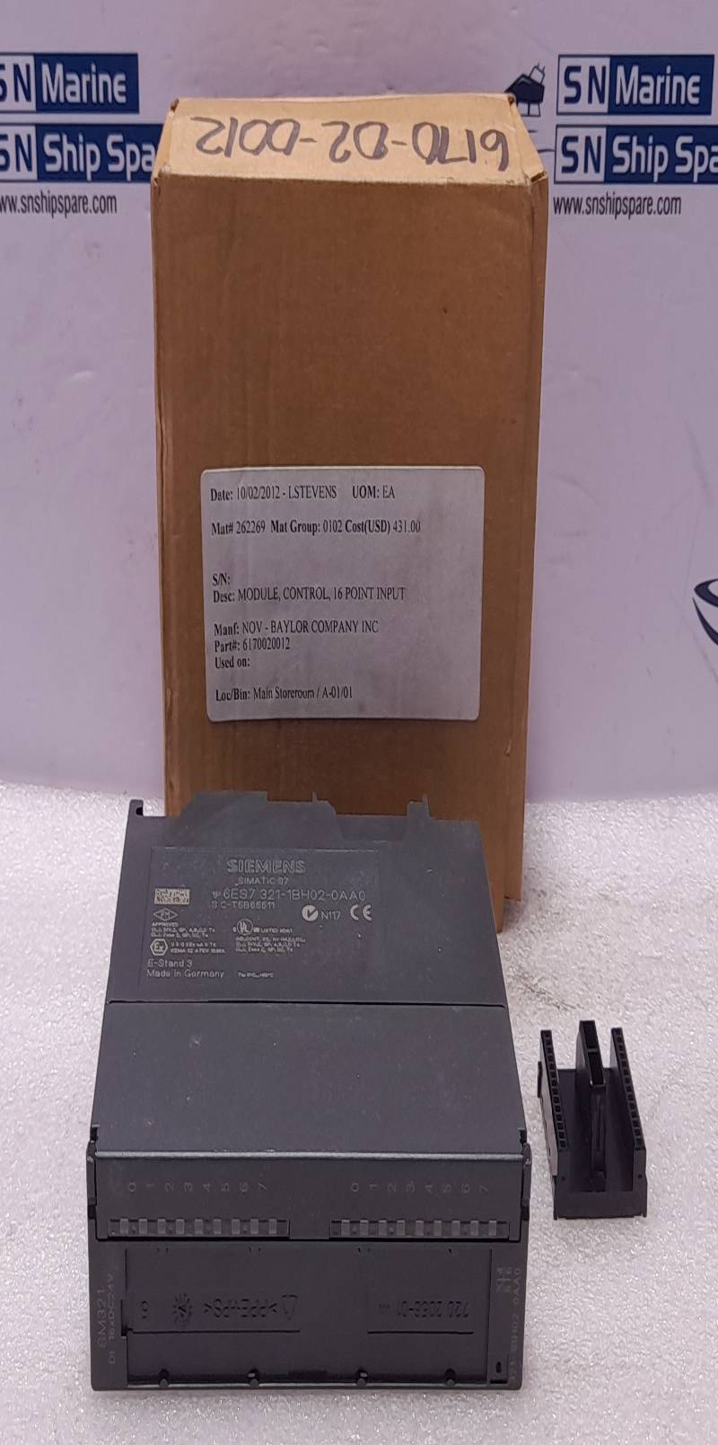 Siemens Simatic S7 6ES7 321-1BH02-0AA0 Digital Input Module DI 16xDC 24V SM321