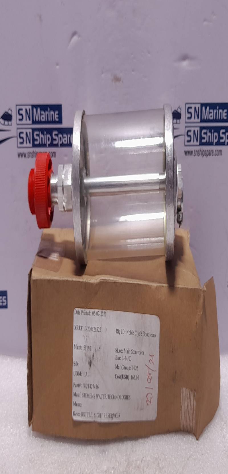 Siemens W2T427436 Sight Reservoir Bottle