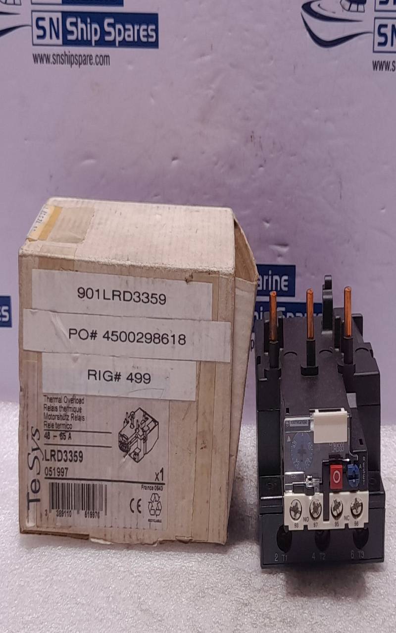 Telemecanique LRD3359 Thermal Overload Relay 48-65A Ui 1000V LR2D33 LRD33