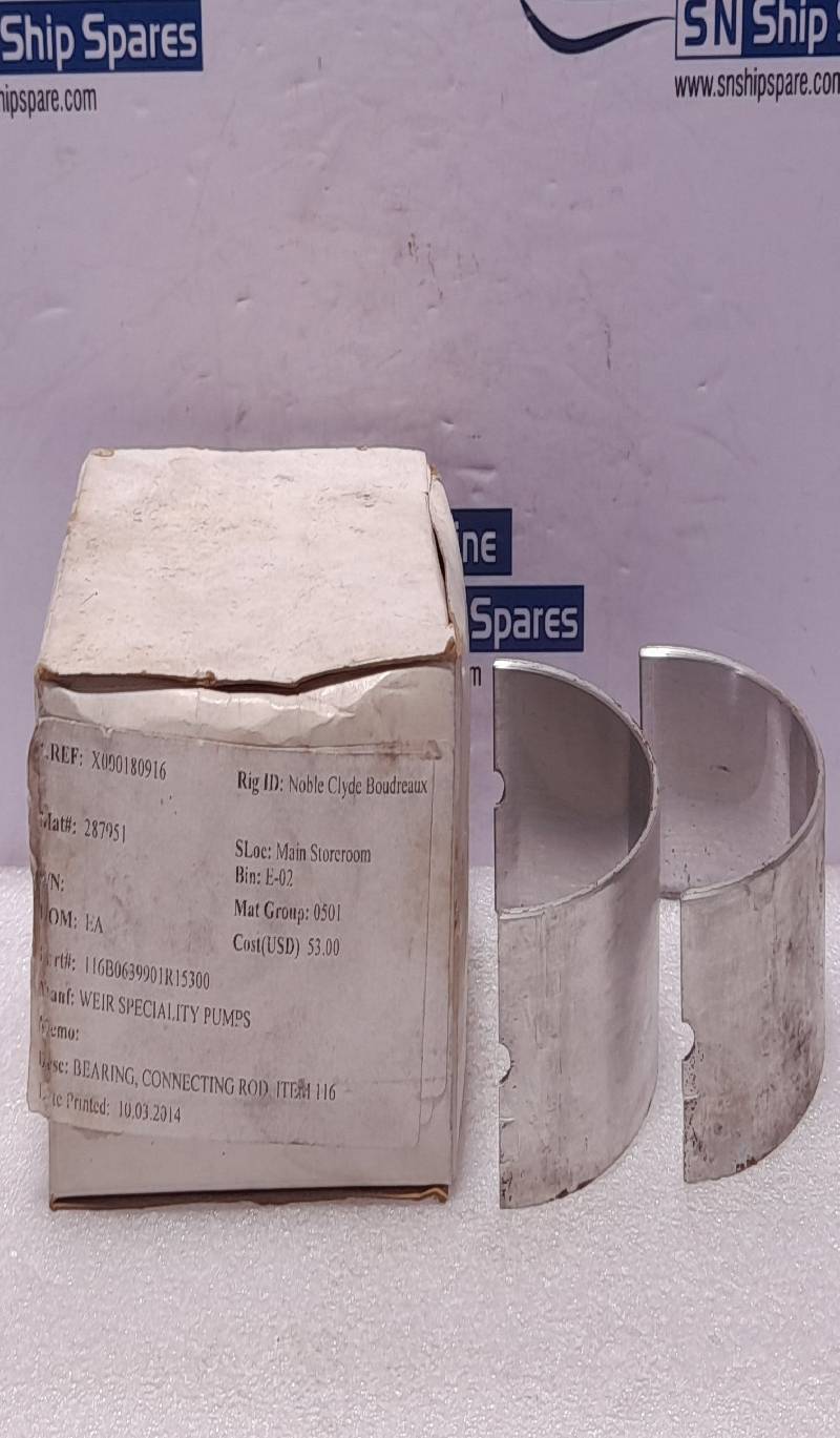 Weir 116B0639901R15300 Bearing Connecting Rod